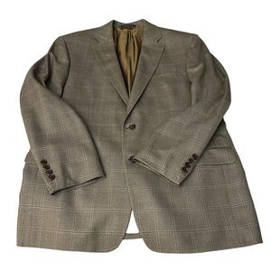 Lauren Ralph Lauren Brown/Tan 2 Button Silk/Wool
Suit Jacket‎ 41R